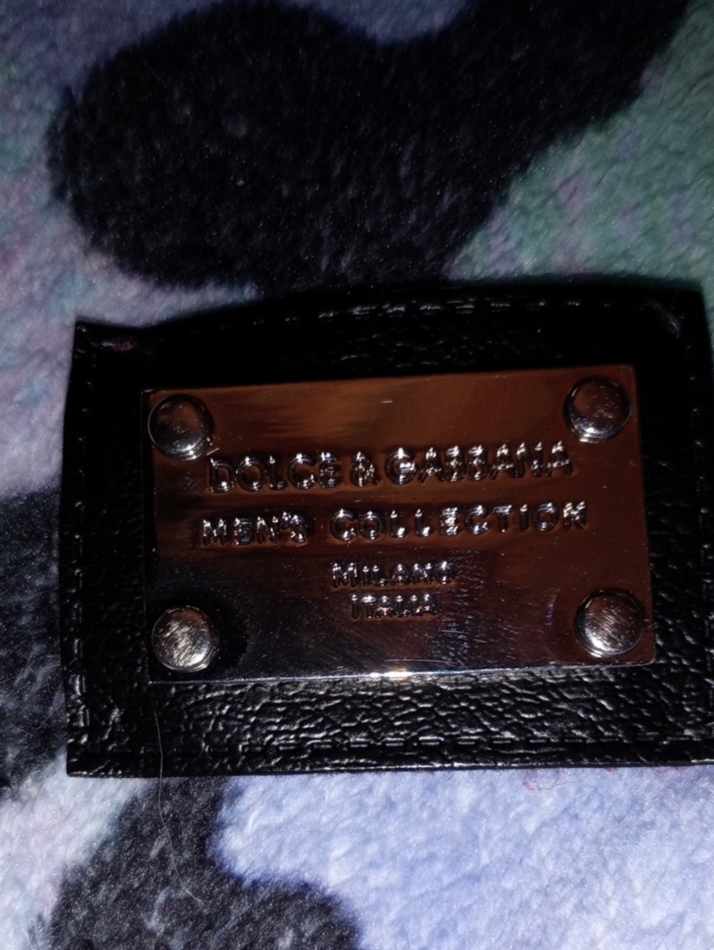 Dolce & Gabbana Black Leather Tag.